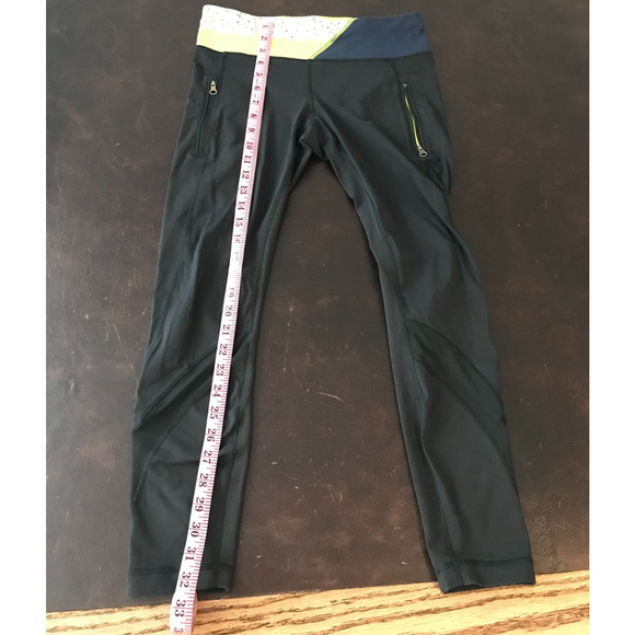 Lululemon Inspire Tight II (Mesh)Black / Wi14 Quilt 29 Leggings - Size 6 - Picture 14 of 14